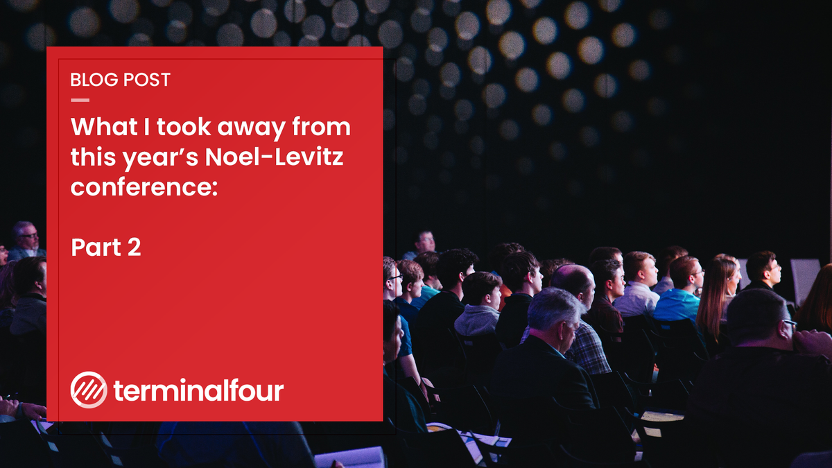 The 2014 Noel Levitz conference 